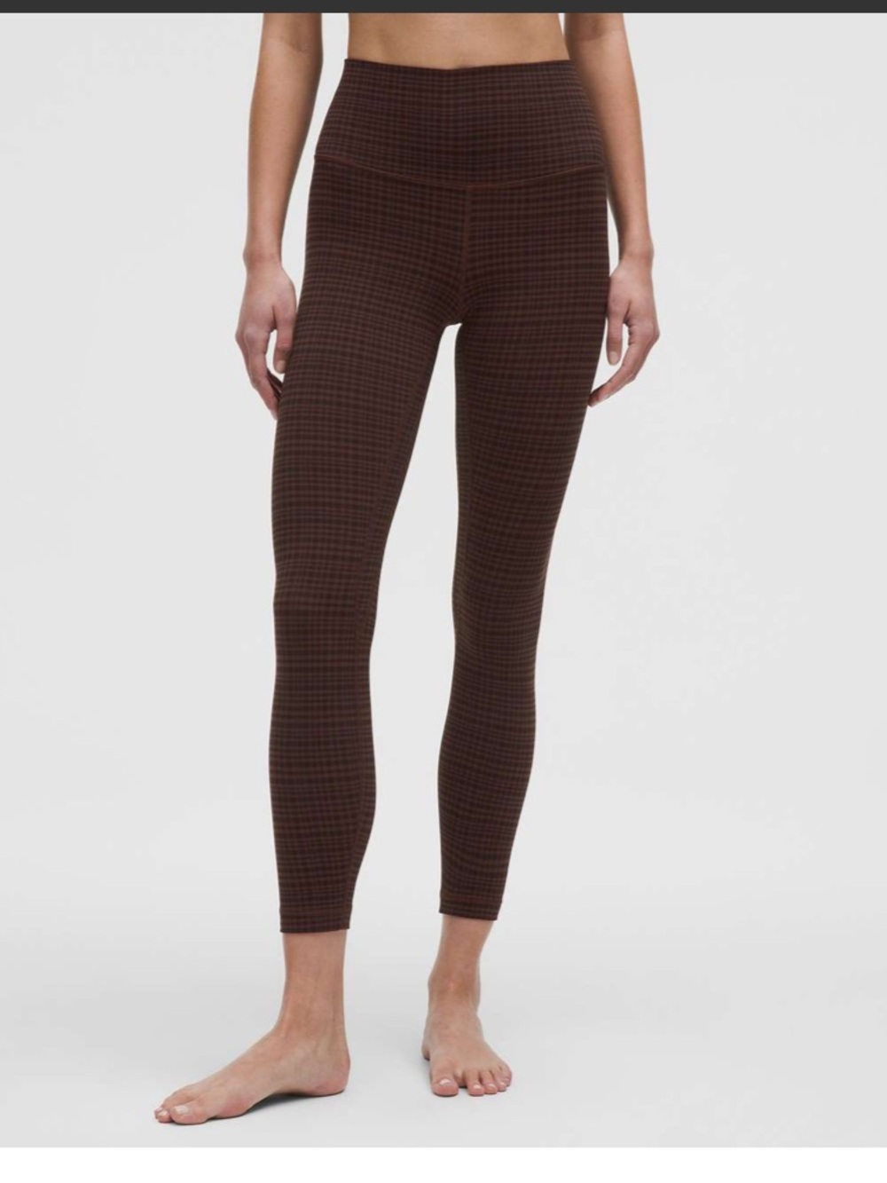 lululemon athletica Align Brown Mini-Check High-Rise Leggings